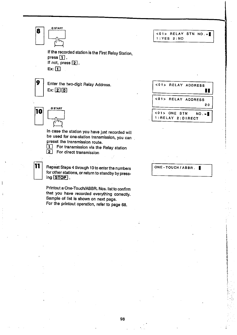 Panasonic Panafax UF-270 User Manual | Page 99 / 123