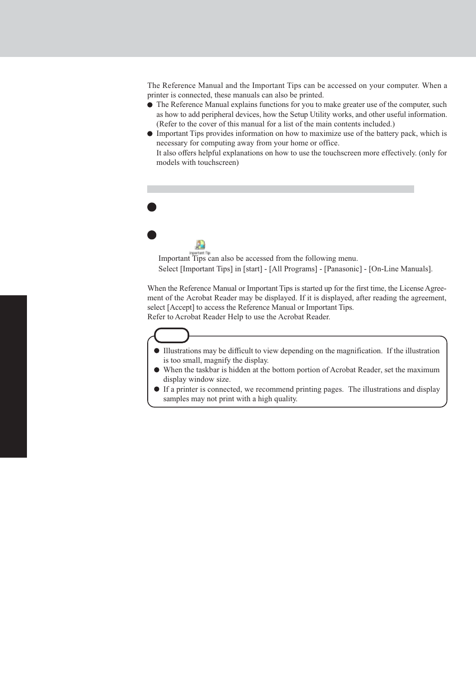 Reference manual | Panasonic CF-29 User Manual | Page 20 / 44