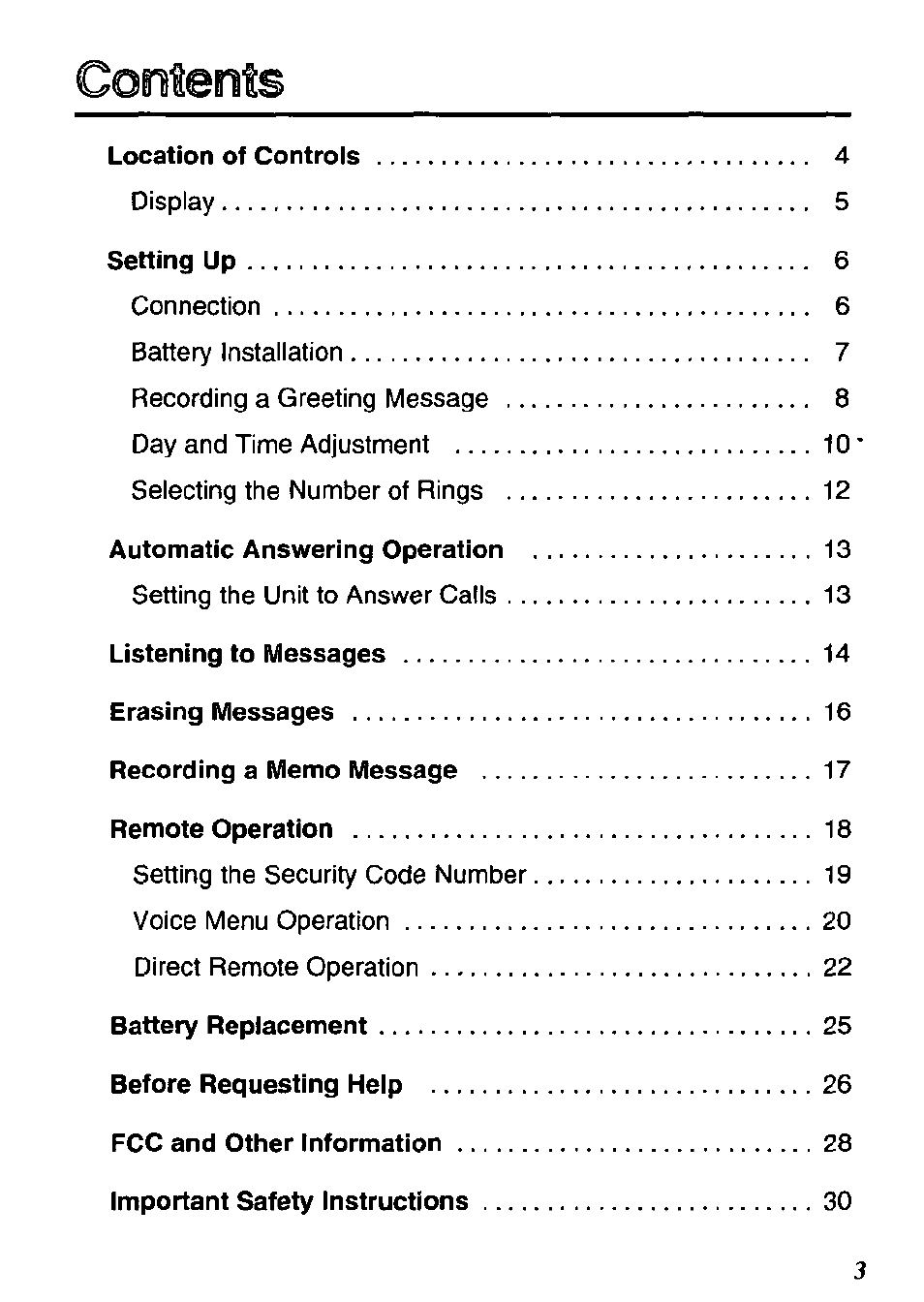 Panasonic KX-TM80-B User Manual | Page 3 / 36