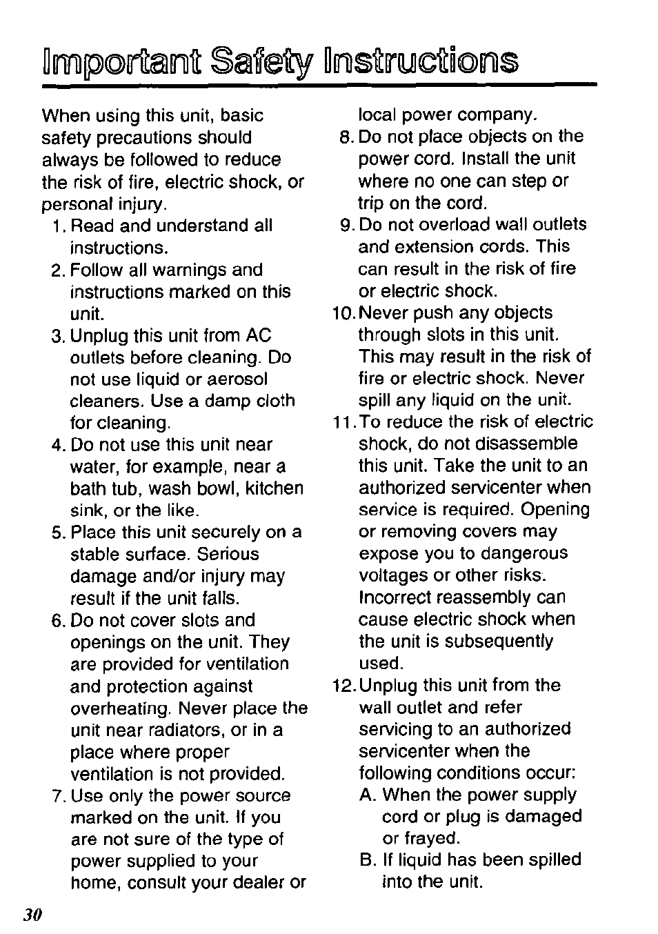 Lûos | Panasonic KX-TM80-B User Manual | Page 30 / 36