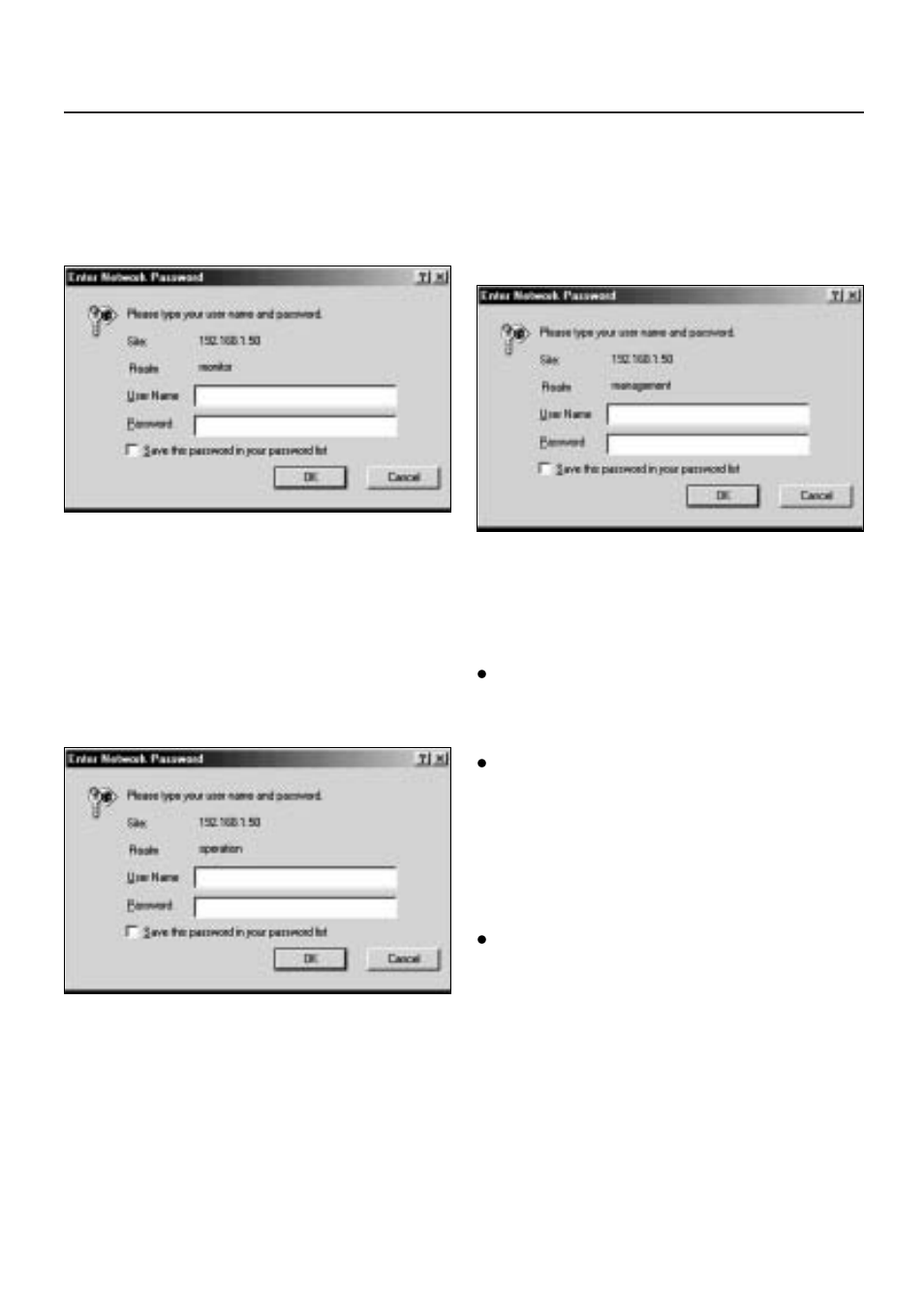 Passwords | Panasonic AW-PB309P User Manual | Page 13 / 20