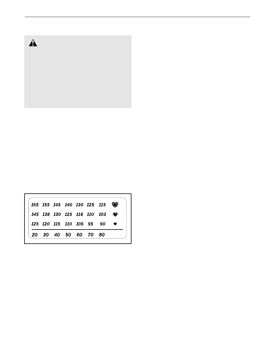 Warning, Exercise guidelines | Panasonic NTCCEX04900 User Manual | Page 13 / 16