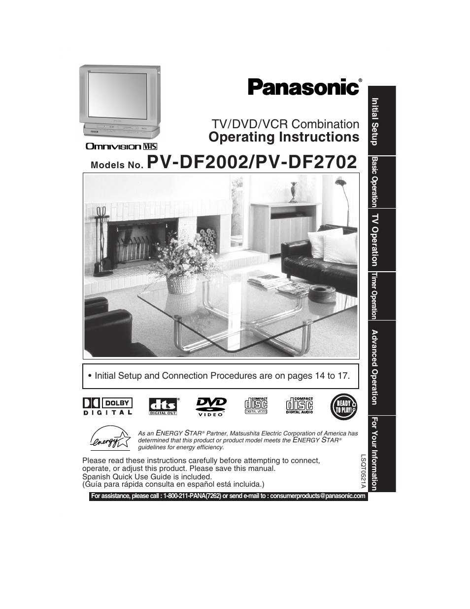 Panasonic PV-DF2002 User Manual | 75 pages