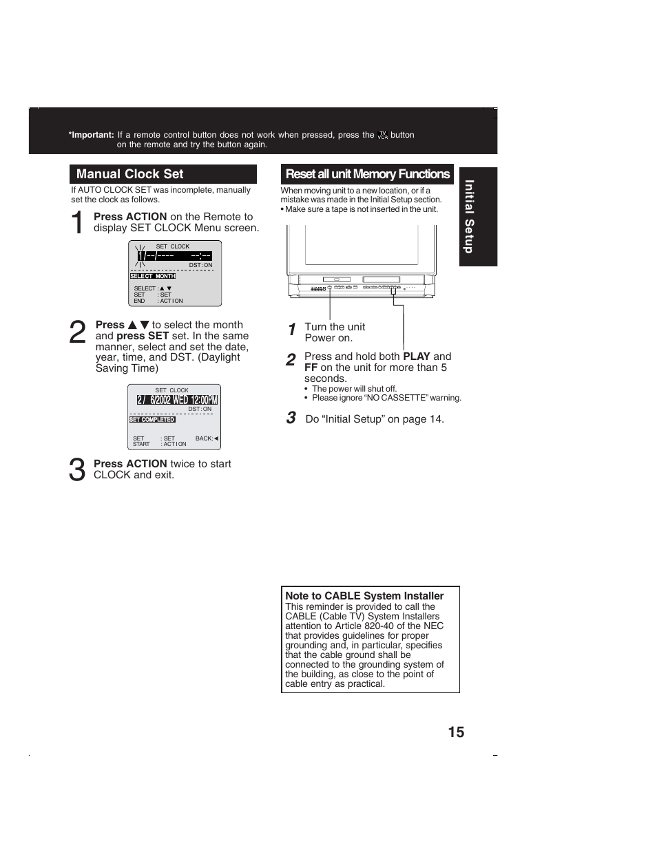 Panasonic PV-DF2002 User Manual | Page 15 / 75