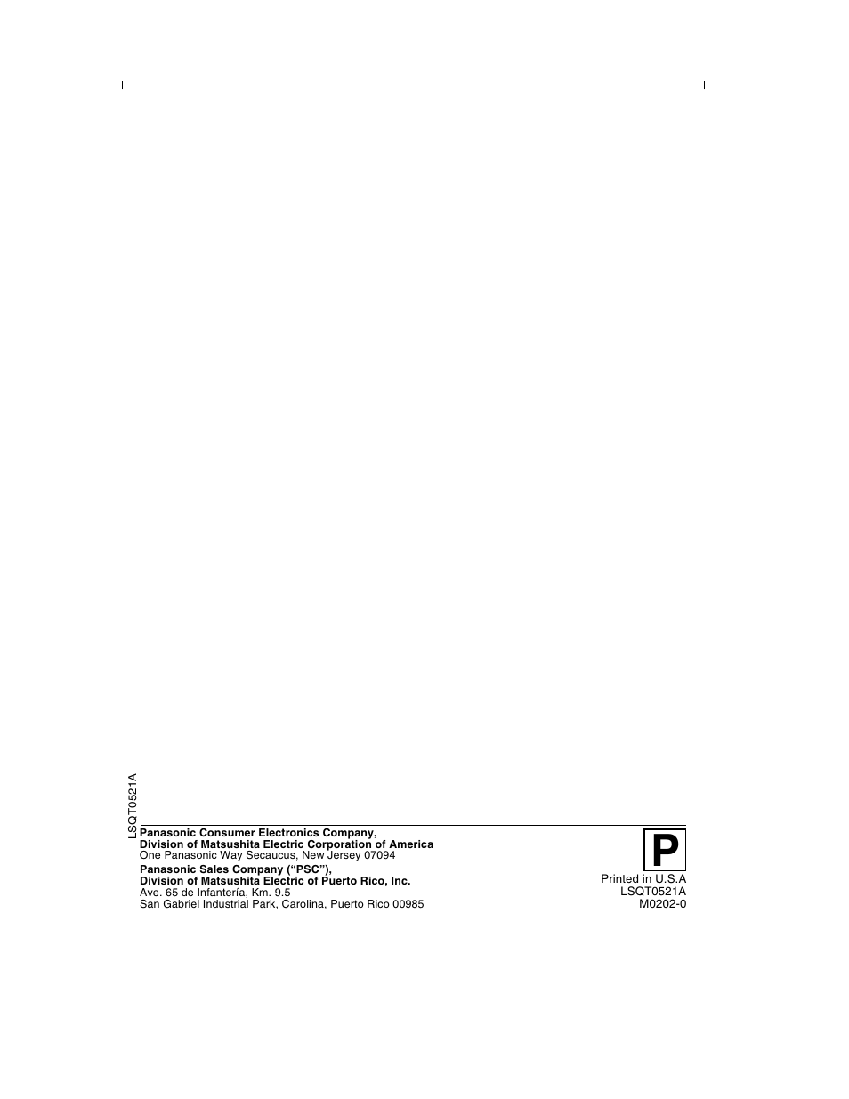 Panasonic PV-DF2002 User Manual | Page 75 / 75