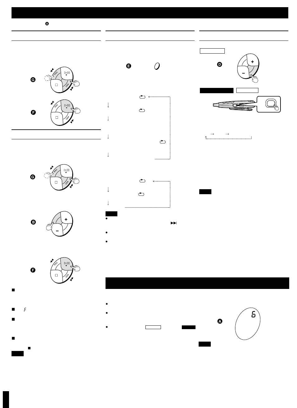 Other play methods, Anti-skip system, Skip play | Program play, Repeat play/random play, Changing the sound quality | Panasonic SL-SX240 User Manual | Page 4 / 6