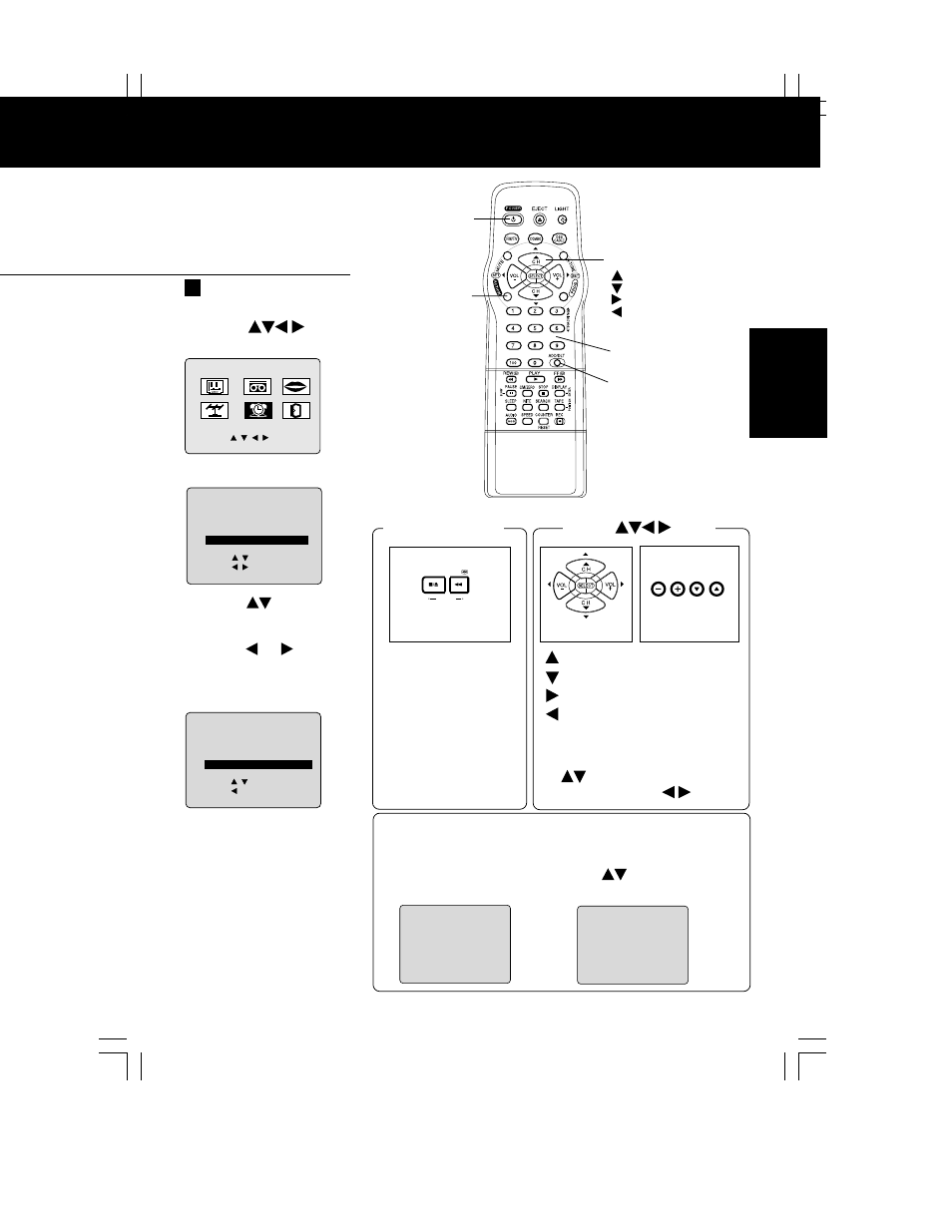 Clock, time zone adjust, Time zone adjust, Add or delete a channel | Basic operation, 1) press to select “clock, 2) press action, Action key on the unit using keys, Ch up : ch down : volume up : volume down, On remote on unit on unit | Panasonic PV C2062 User Manual | Page 11 / 40