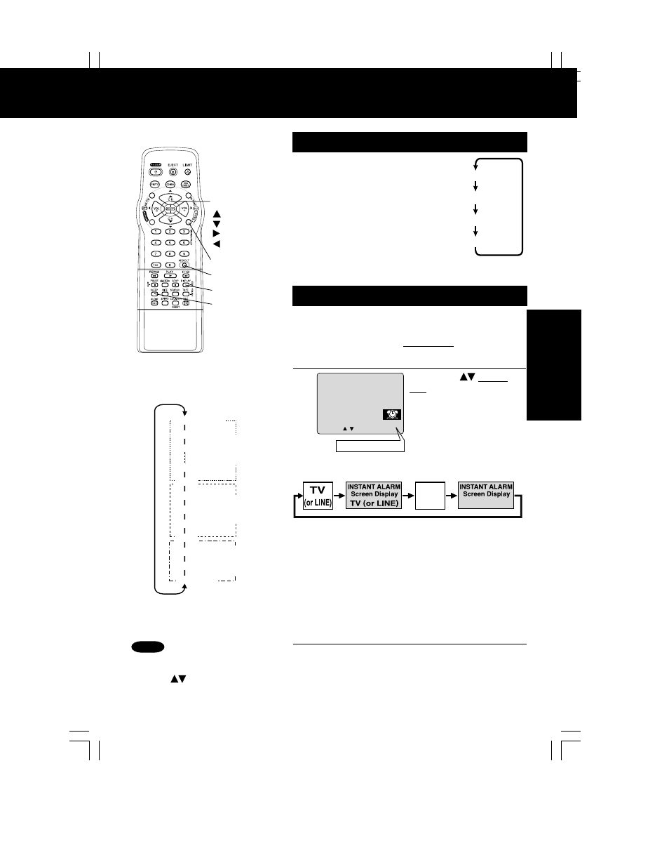 Sleep timer, Instant alarm | Panasonic PV C2062 User Manual | Page 17 / 40