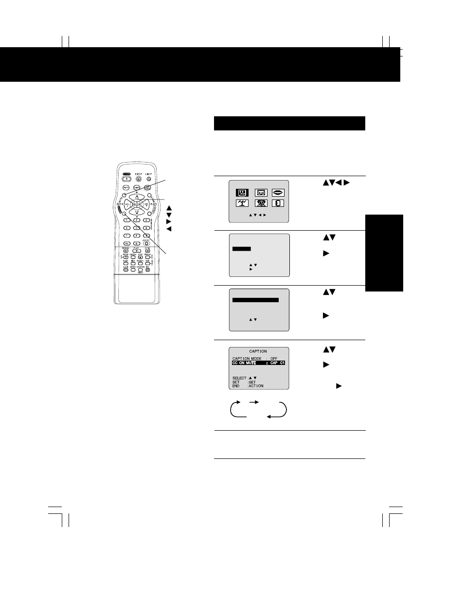 Caption on mute feature | Panasonic PV C2062 User Manual | Page 19 / 40