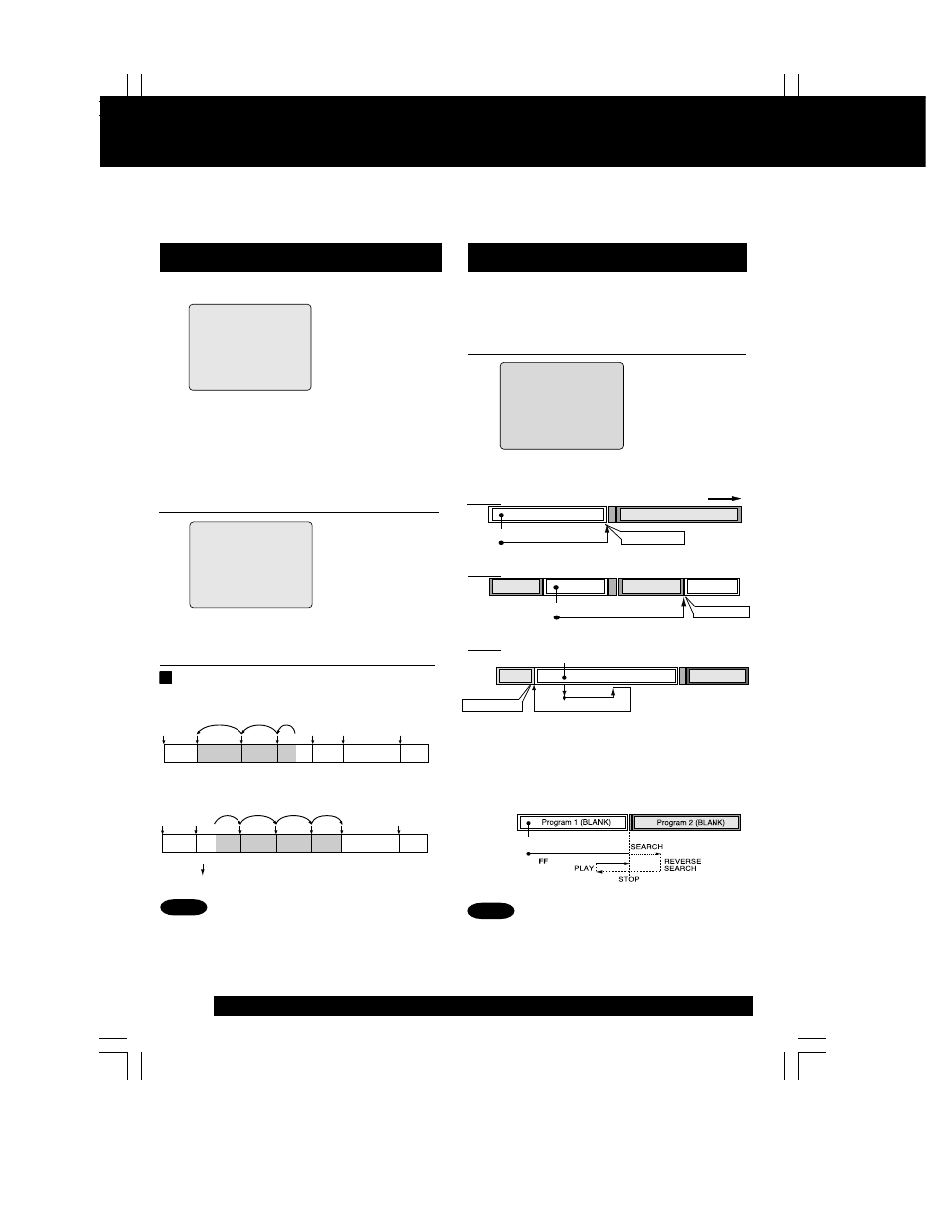 Advanced operation, Tape operation, Program end search | Index search, Search system is | Panasonic PV C2062 User Manual | Page 24 / 40