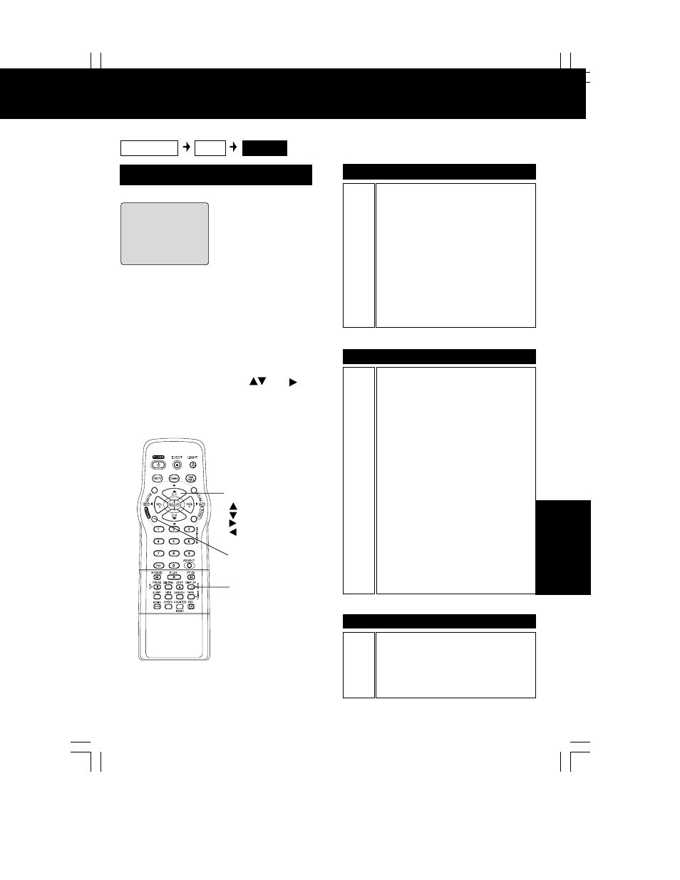 Inued), Blocking message | Panasonic PV C2062 User Manual | Page 31 / 40