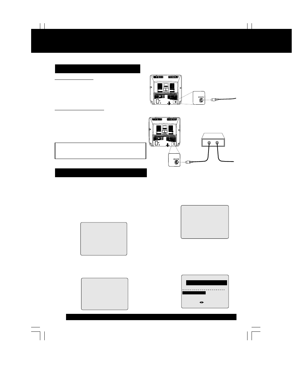 Connections / initial setup (ready to play), Connections/ initial setup, Ready to play) | Panasonic PV C2062 User Manual | Page 8 / 40