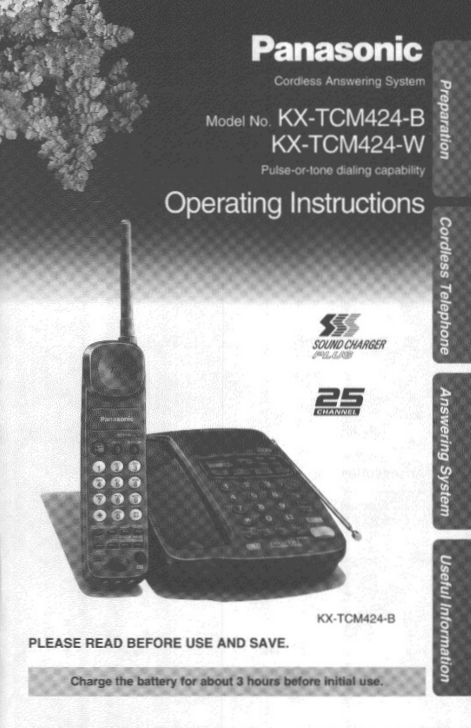 Panasonic KX-TCM424-W User Manual | 64 pages