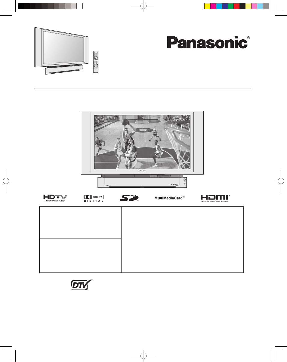 Panasonic PT 43LCX64 User Manual | 112 pages