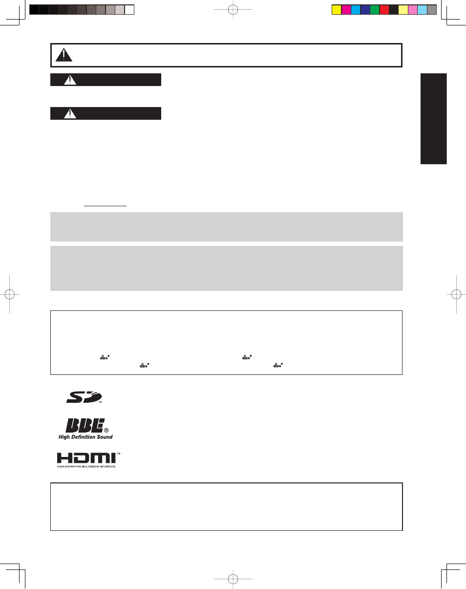 Important safety instructions (continued), 3getting start ed, Warning | Caution | Panasonic PT 43LCX64 User Manual | Page 3 / 112