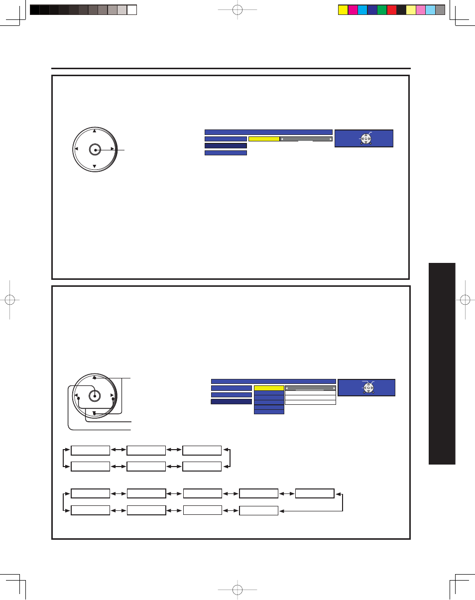 Closed caption feature, 67 advanced op er a tion | Panasonic PT 43LCX64 User Manual | Page 67 / 112