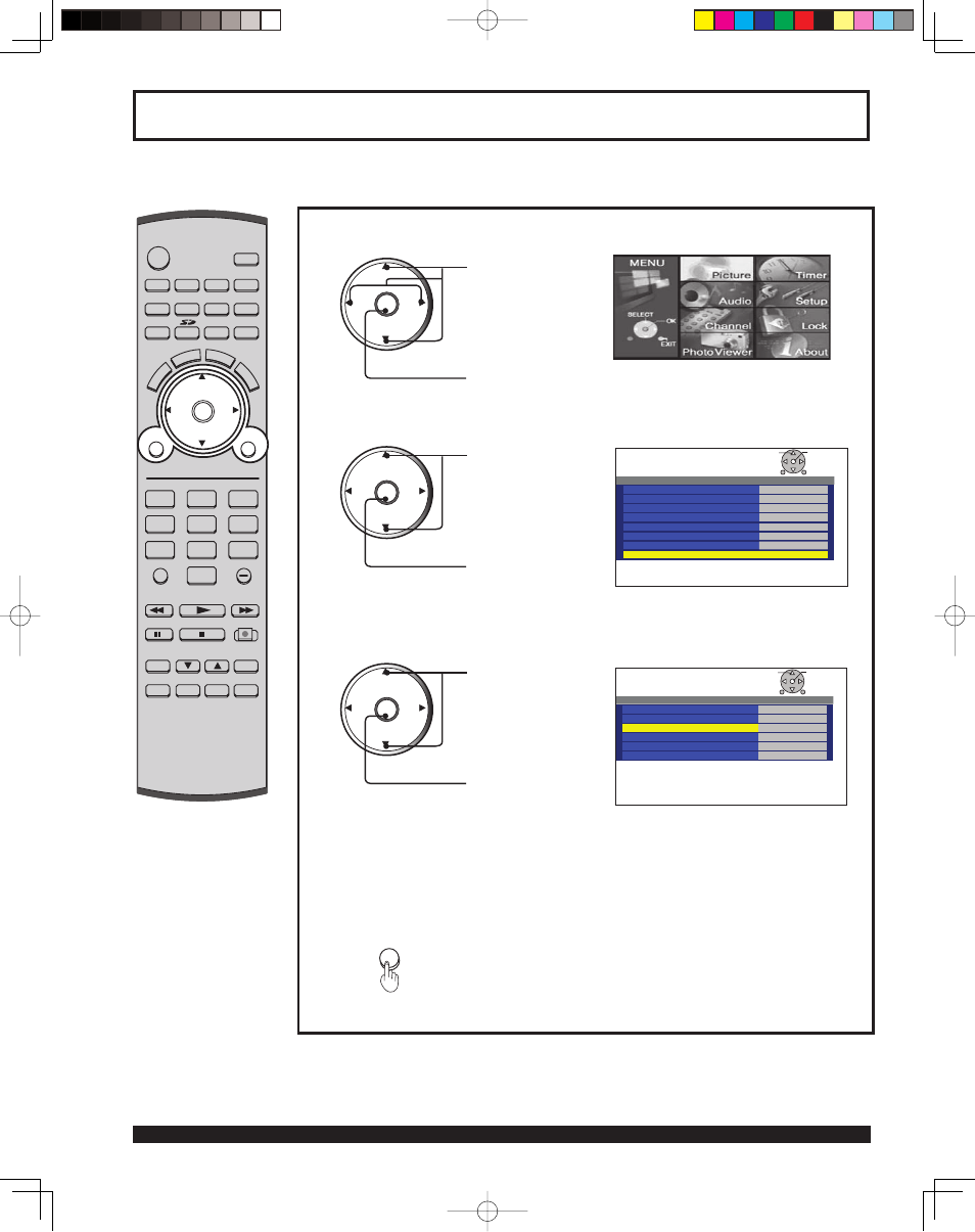 3d y/c feature | Panasonic PT 43LCX64 User Manual | Page 74 / 112