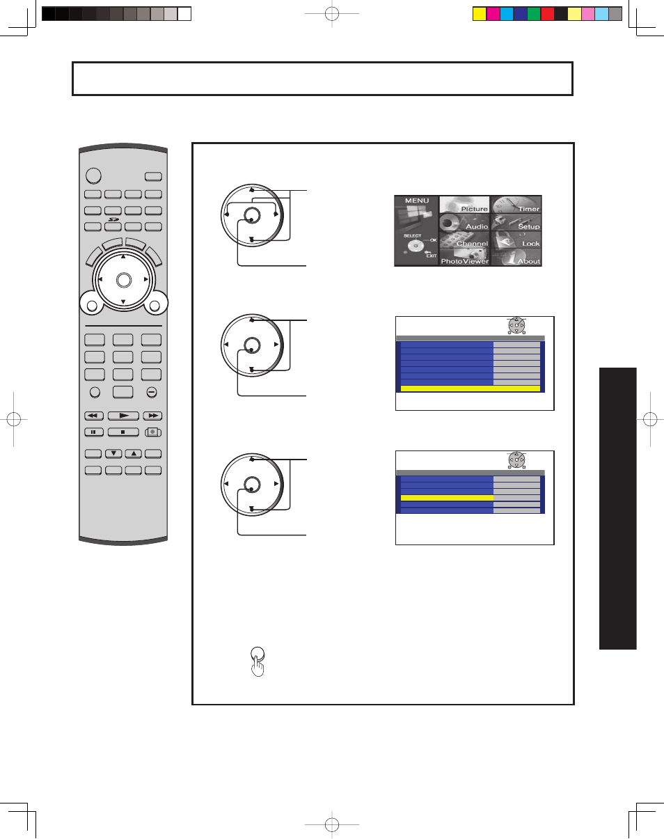 75 advanced op er a tion | Panasonic PT 43LCX64 User Manual | Page 75 / 112