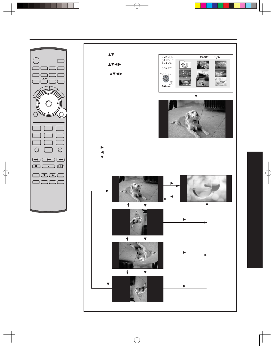 Photo viewer (sd card/pc card), 89 advanced op er a tion, Single play mode | Panasonic PT 43LCX64 User Manual | Page 89 / 112