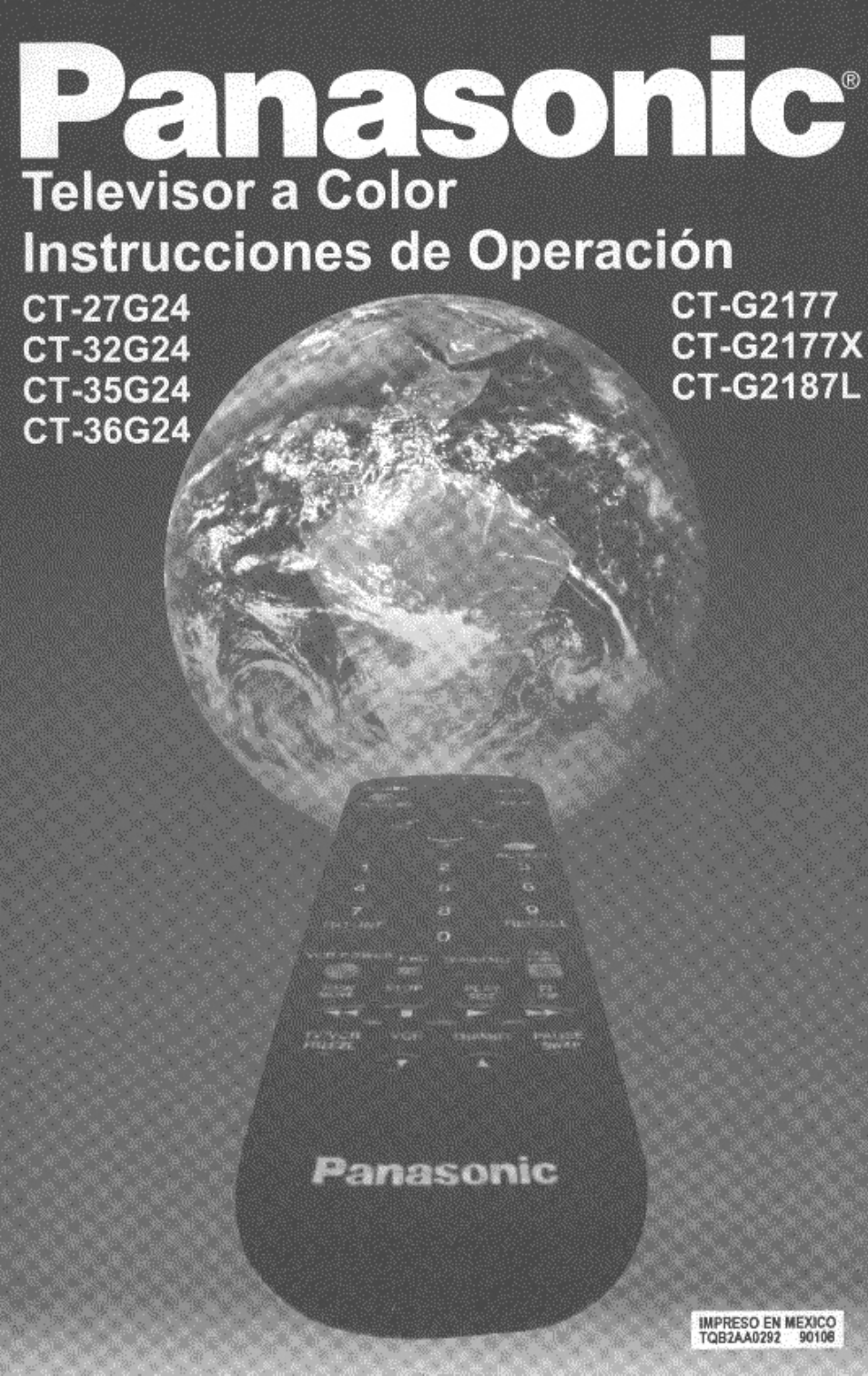 Panasonic, Televisor a color instrucciones de operación | Panasonic Color Television CT-27G24 User Manual | Page 17 / 32