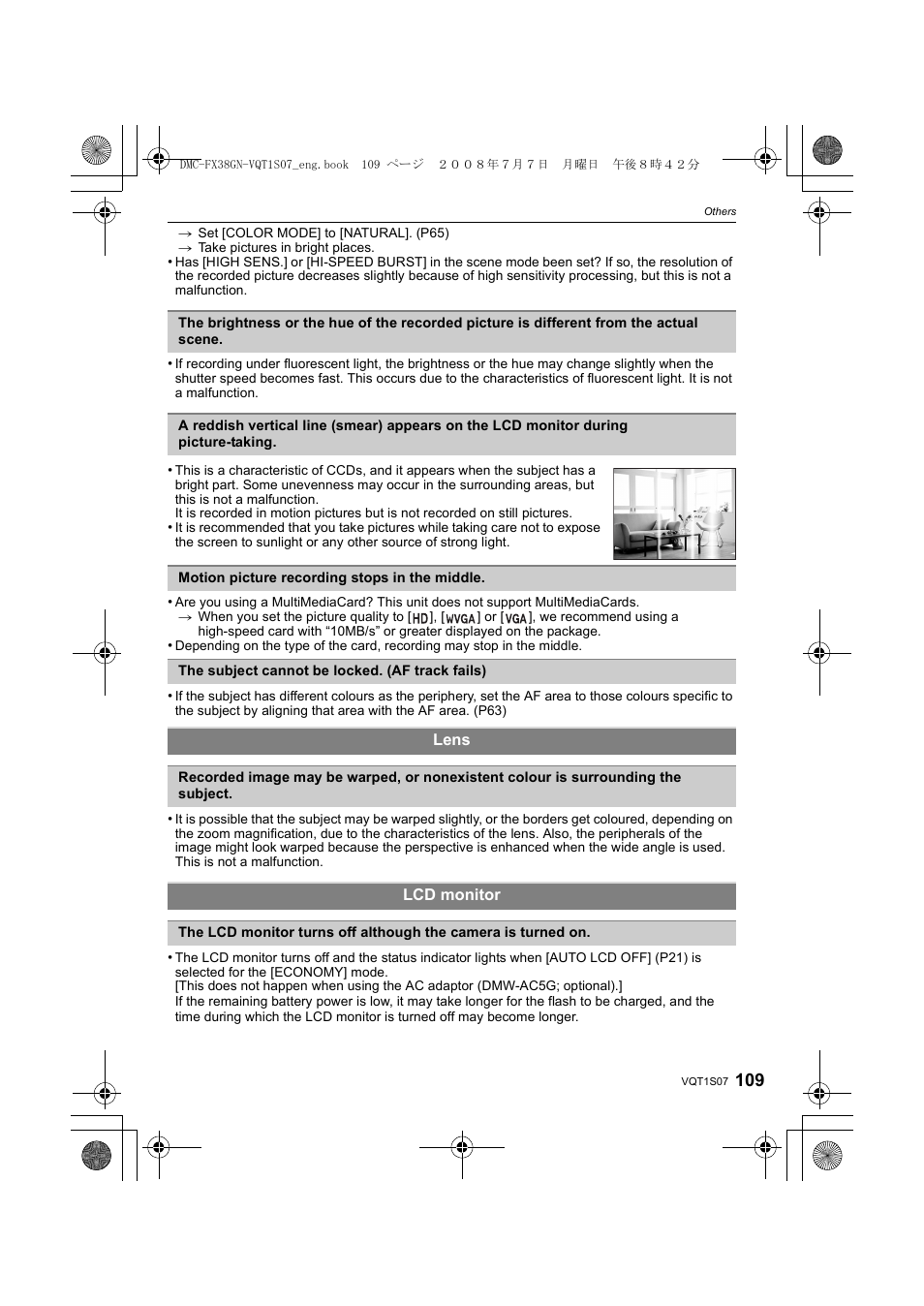 Panasonic DMC-FX38 User Manual | Page 109 / 120