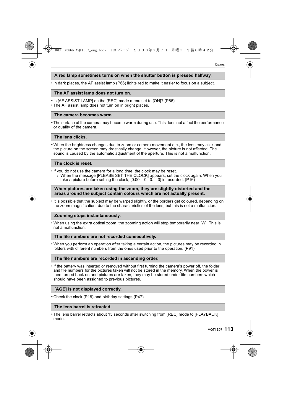 Panasonic DMC-FX38 User Manual | Page 113 / 120