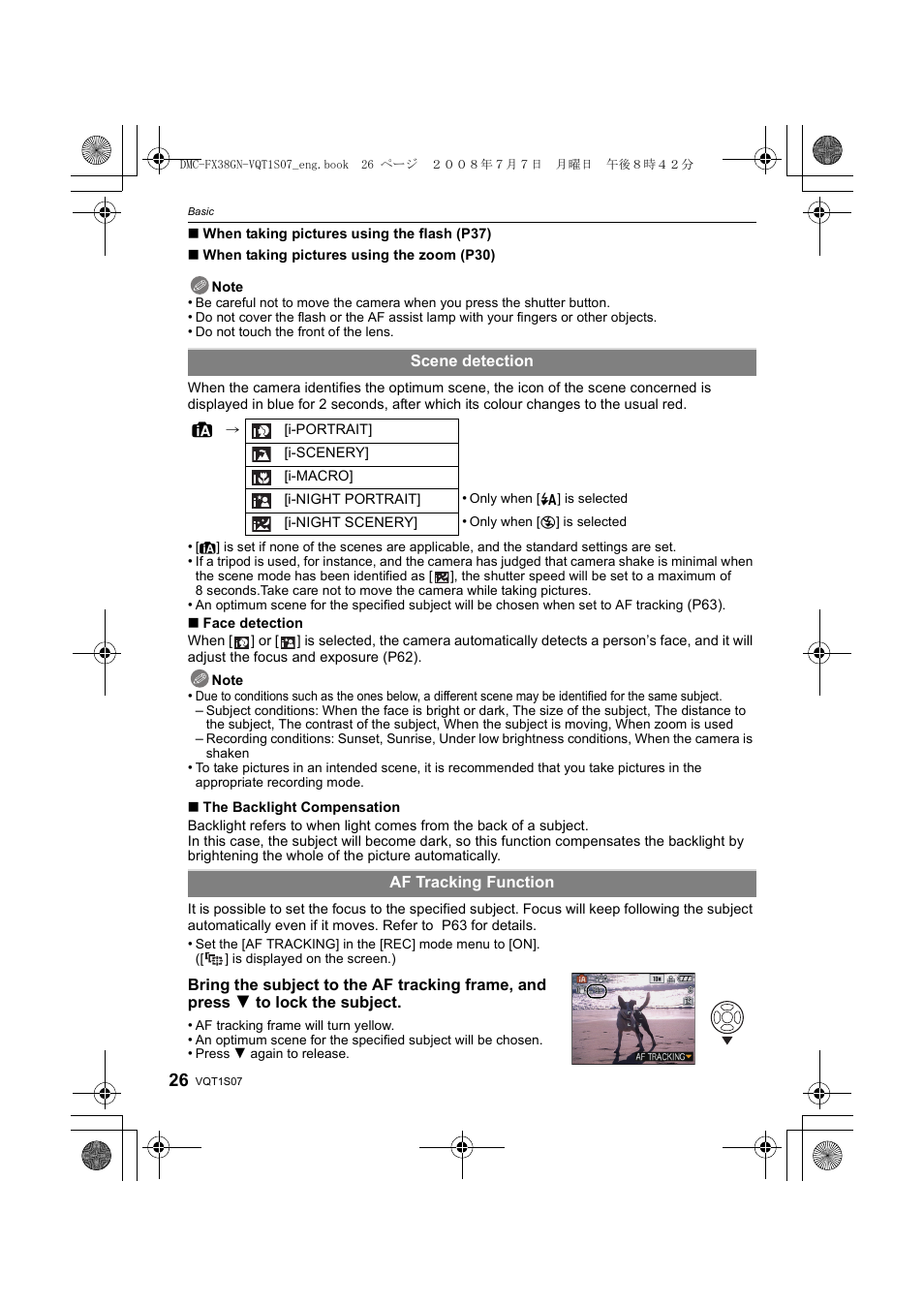 Panasonic DMC-FX38 User Manual | Page 26 / 120