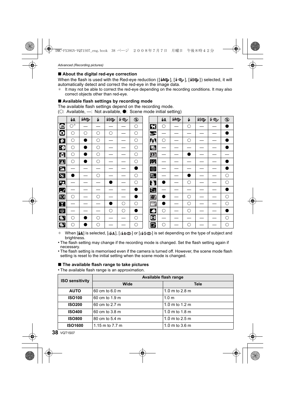 Panasonic DMC-FX38 User Manual | Page 38 / 120