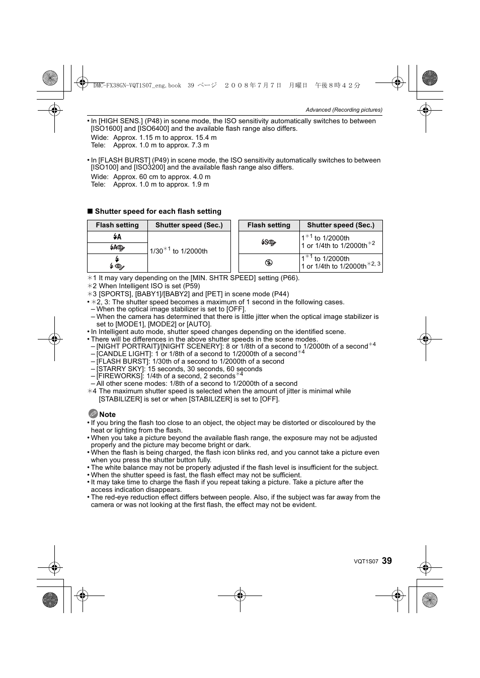 Panasonic DMC-FX38 User Manual | Page 39 / 120