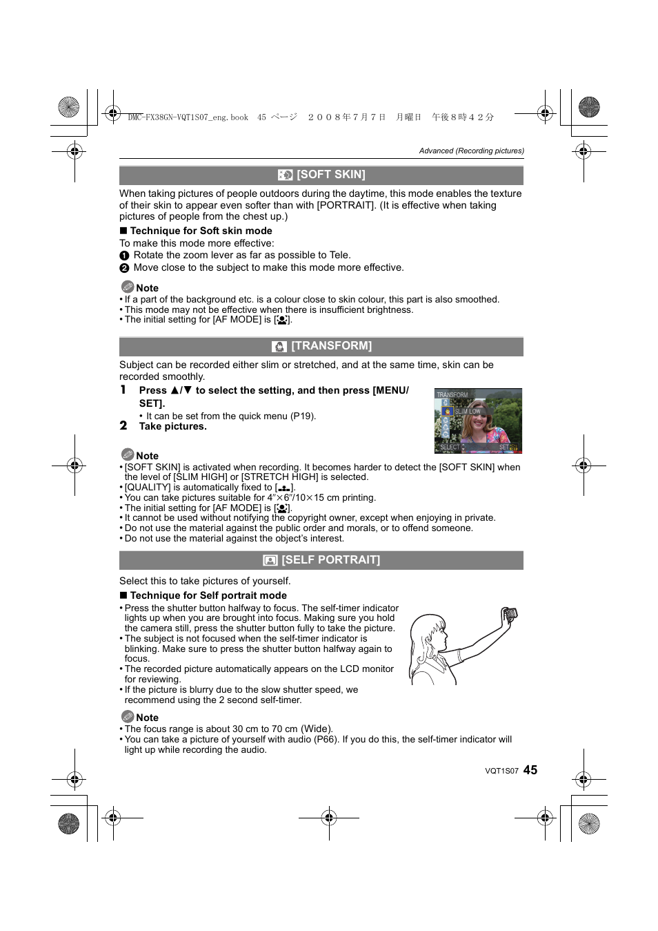 Panasonic DMC-FX38 User Manual | Page 45 / 120
