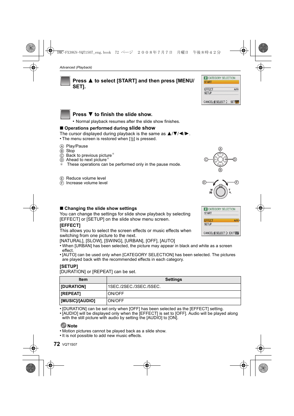 Panasonic DMC-FX38 User Manual | Page 72 / 120