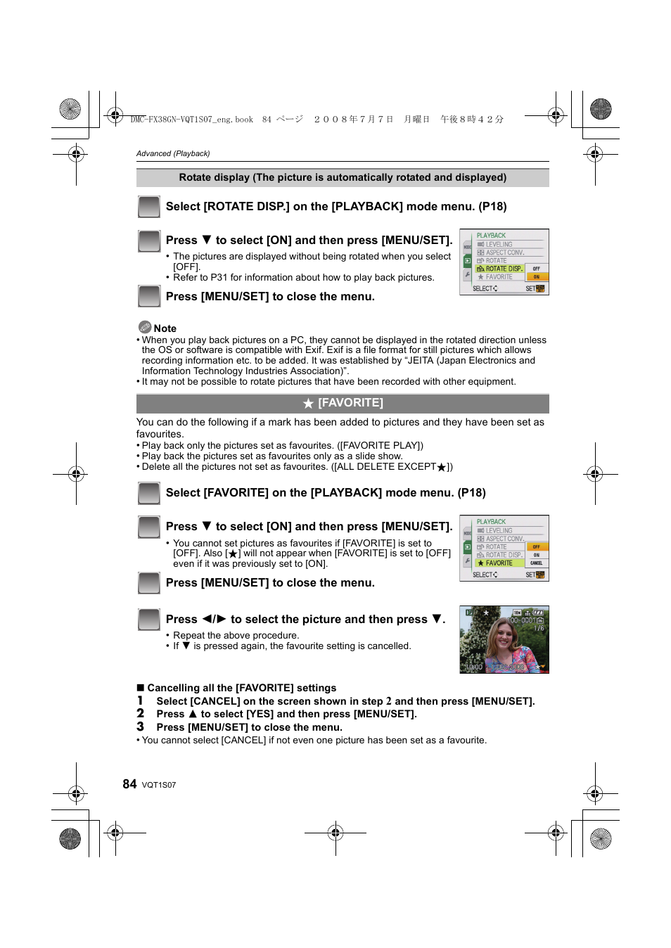 Panasonic DMC-FX38 User Manual | Page 84 / 120