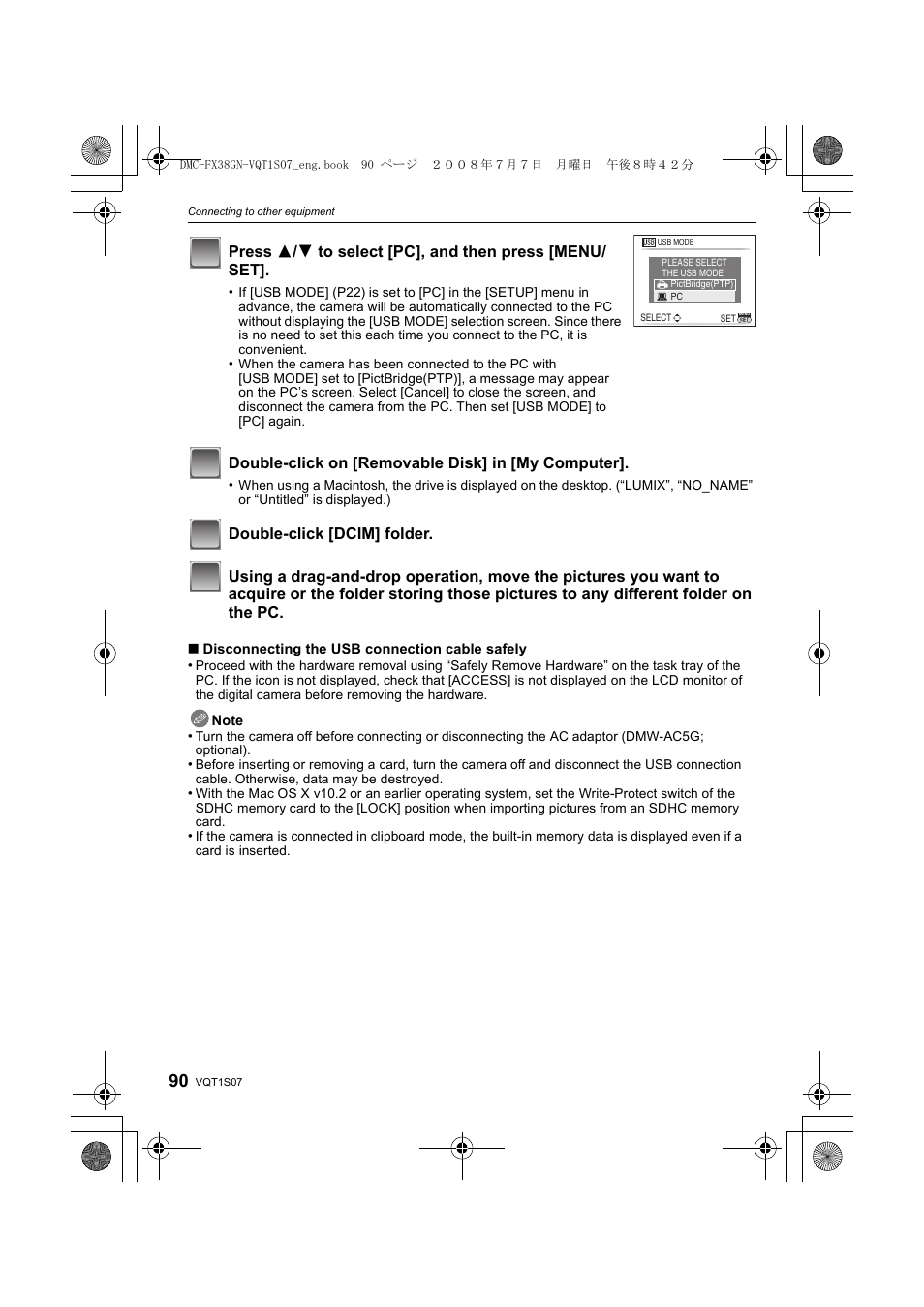 Panasonic DMC-FX38 User Manual | Page 90 / 120