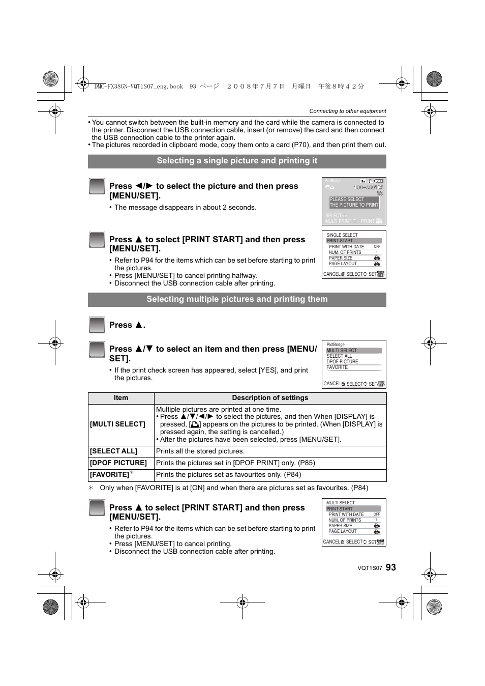 Panasonic DMC-FX38 User Manual | Page 93 / 120