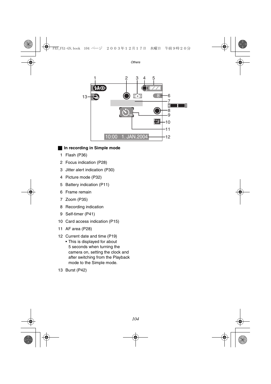 Panasonic DMC-FX1GN User Manual | Page 104 / 120