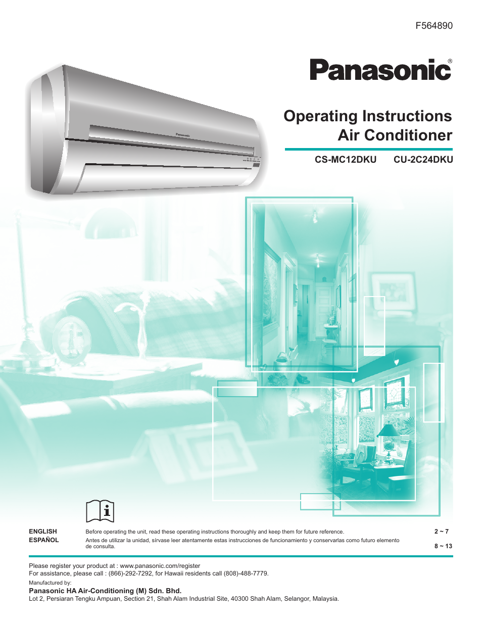 Panasonic CS-MC12DKU User Manual | 16 pages