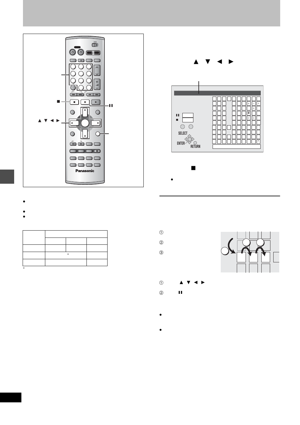 Entering text, Press, Edit ing | Using the numbered buttons to enter characters | Panasonic DMR-E80H User Manual | Page 38 / 64