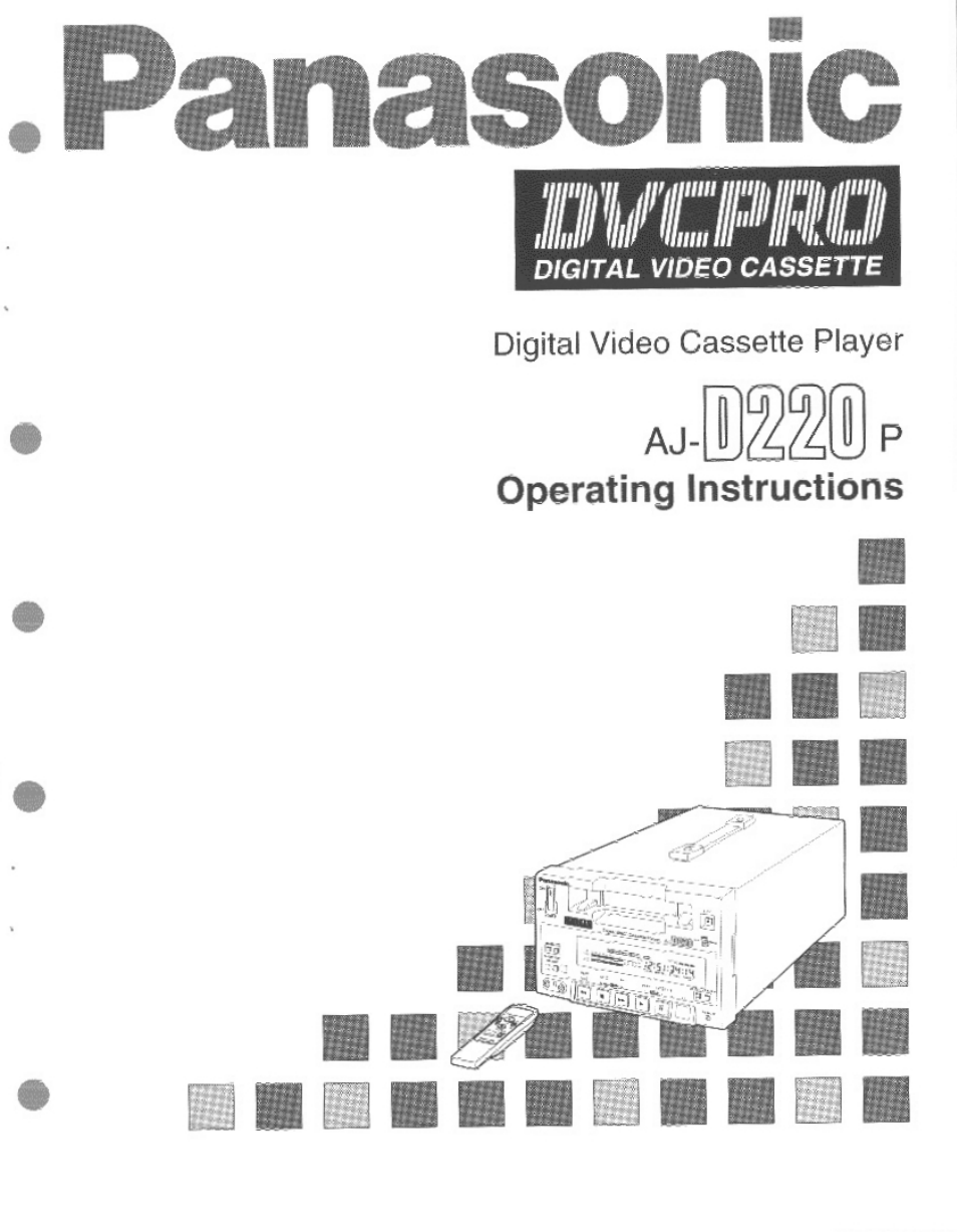 Panasonic DVCPRO AJ-D220 P User Manual | 28 pages