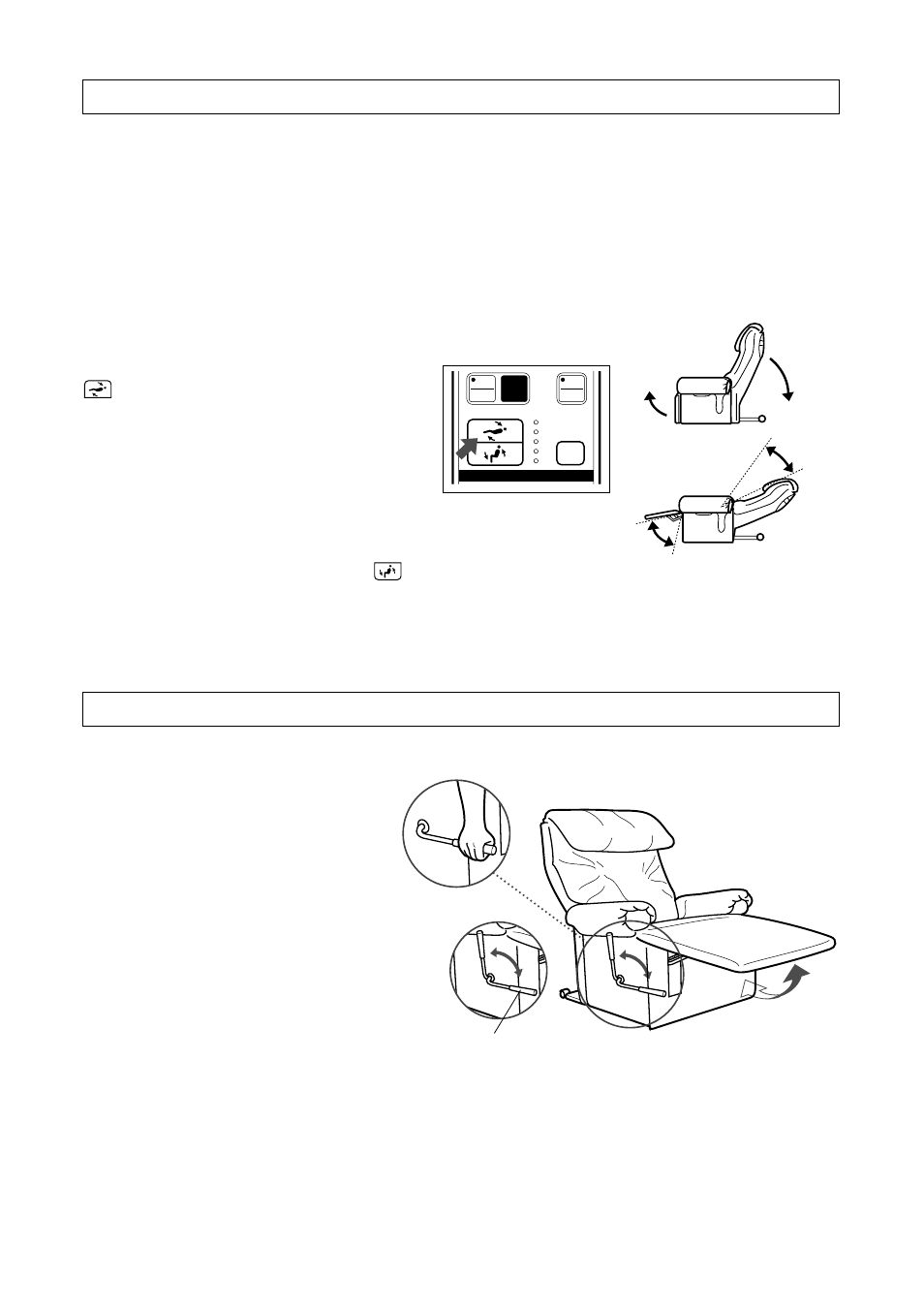 Reclinacion de la silla | Panasonic EP1015 User Manual | Page 43 / 54