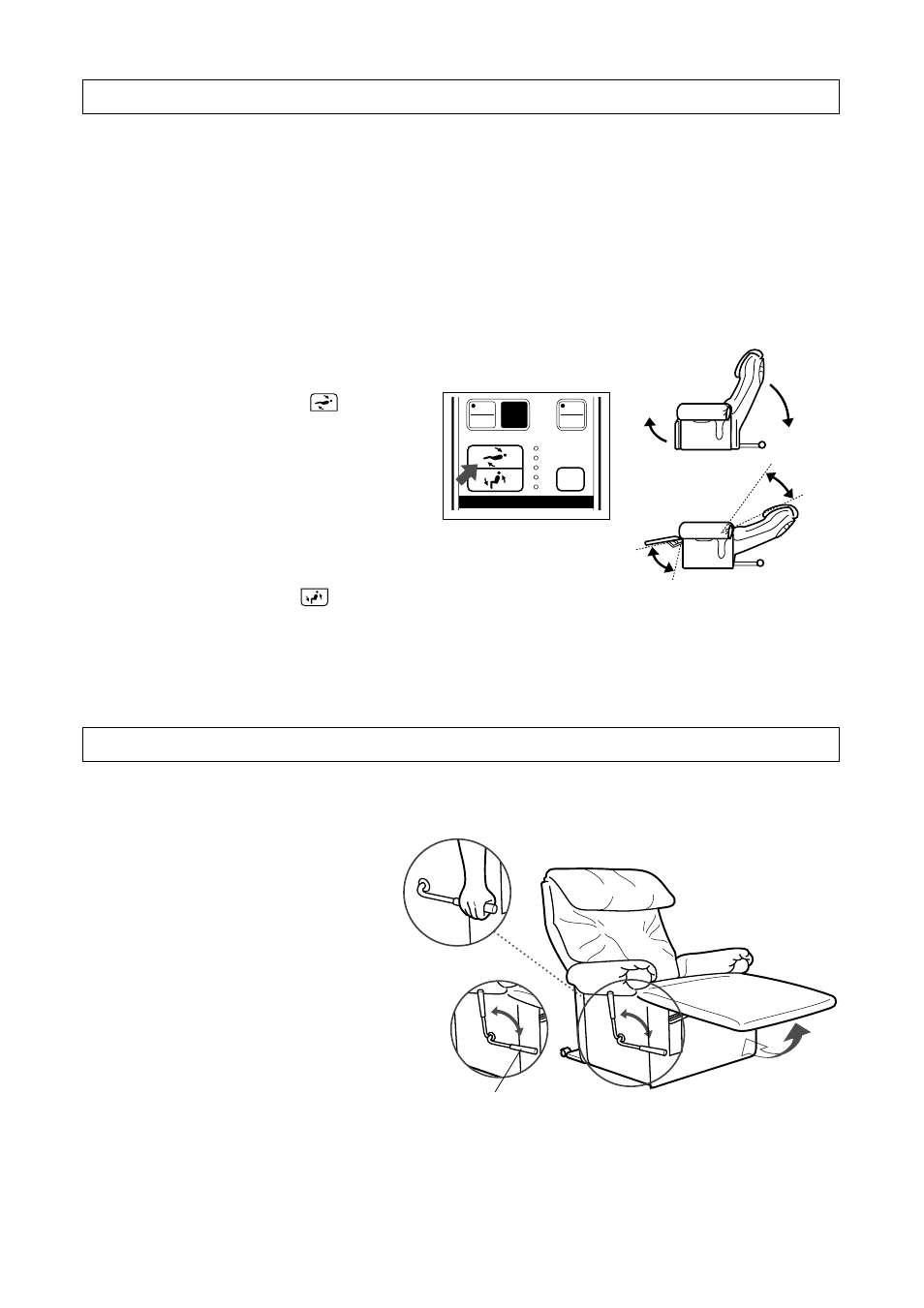 Reclining the chair, How to extend the legrest manually | Panasonic EP1015 User Manual | Page 9 / 54