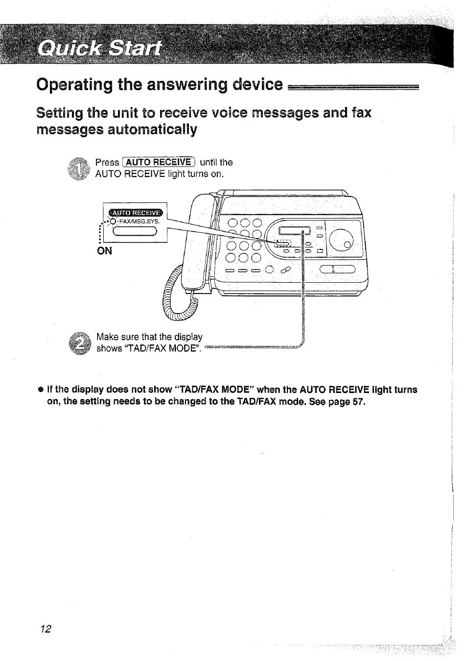 Operating the answering device | Panasonic KX-FT37NZ User Manual | Page 12 / 96
