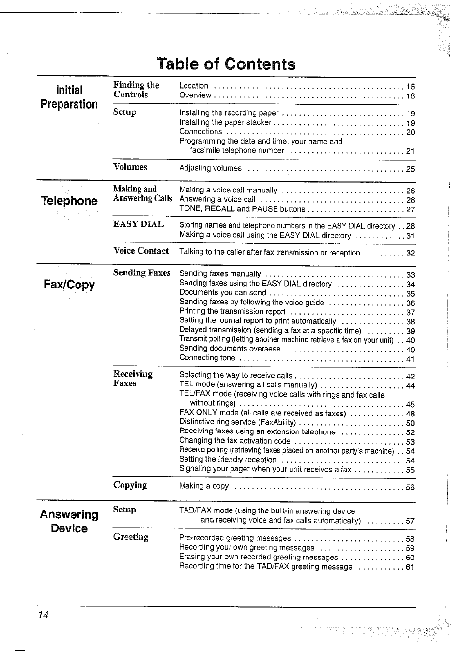 Panasonic KX-FT37NZ User Manual | Page 14 / 96