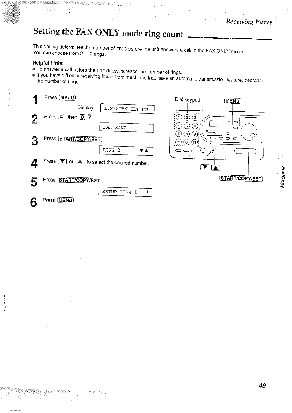 Receiving faxes | Panasonic KX-FT37NZ User Manual | Page 49 / 96