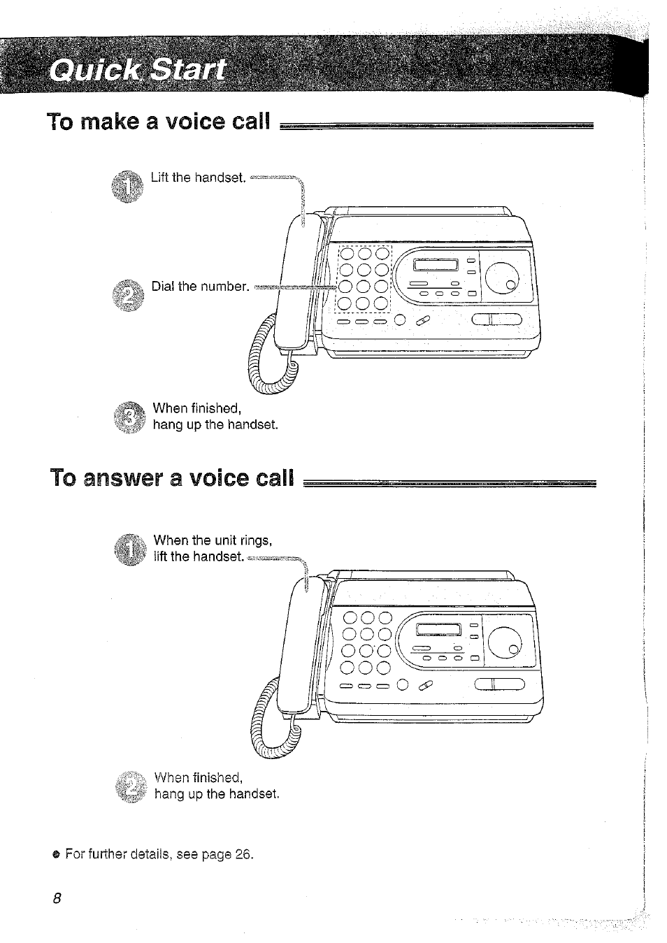To make a voice call | Panasonic KX-FT37NZ User Manual | Page 8 / 96