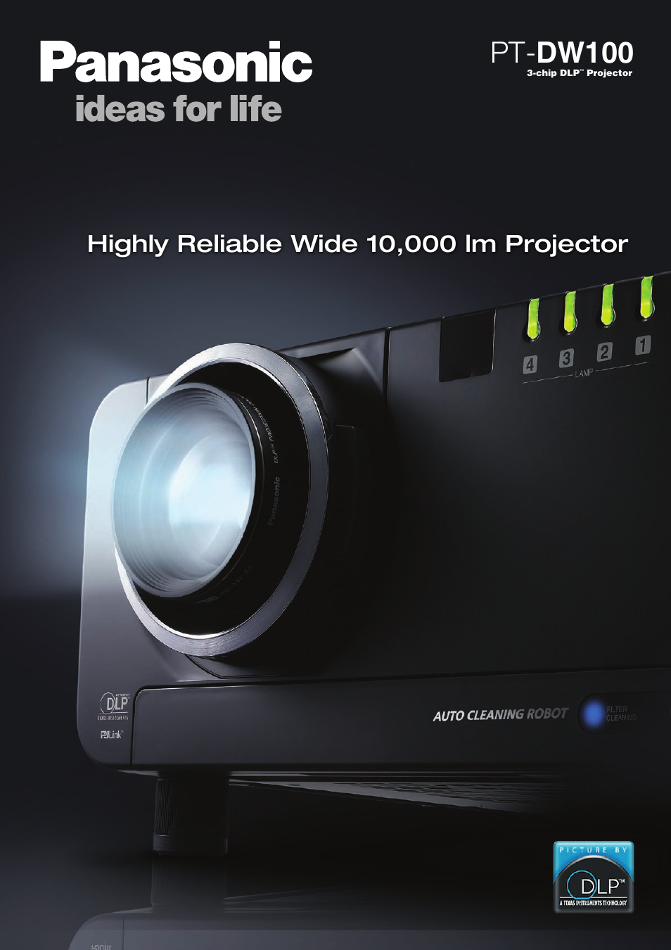 Panasonic PT-DW100 User Manual | 4 pages