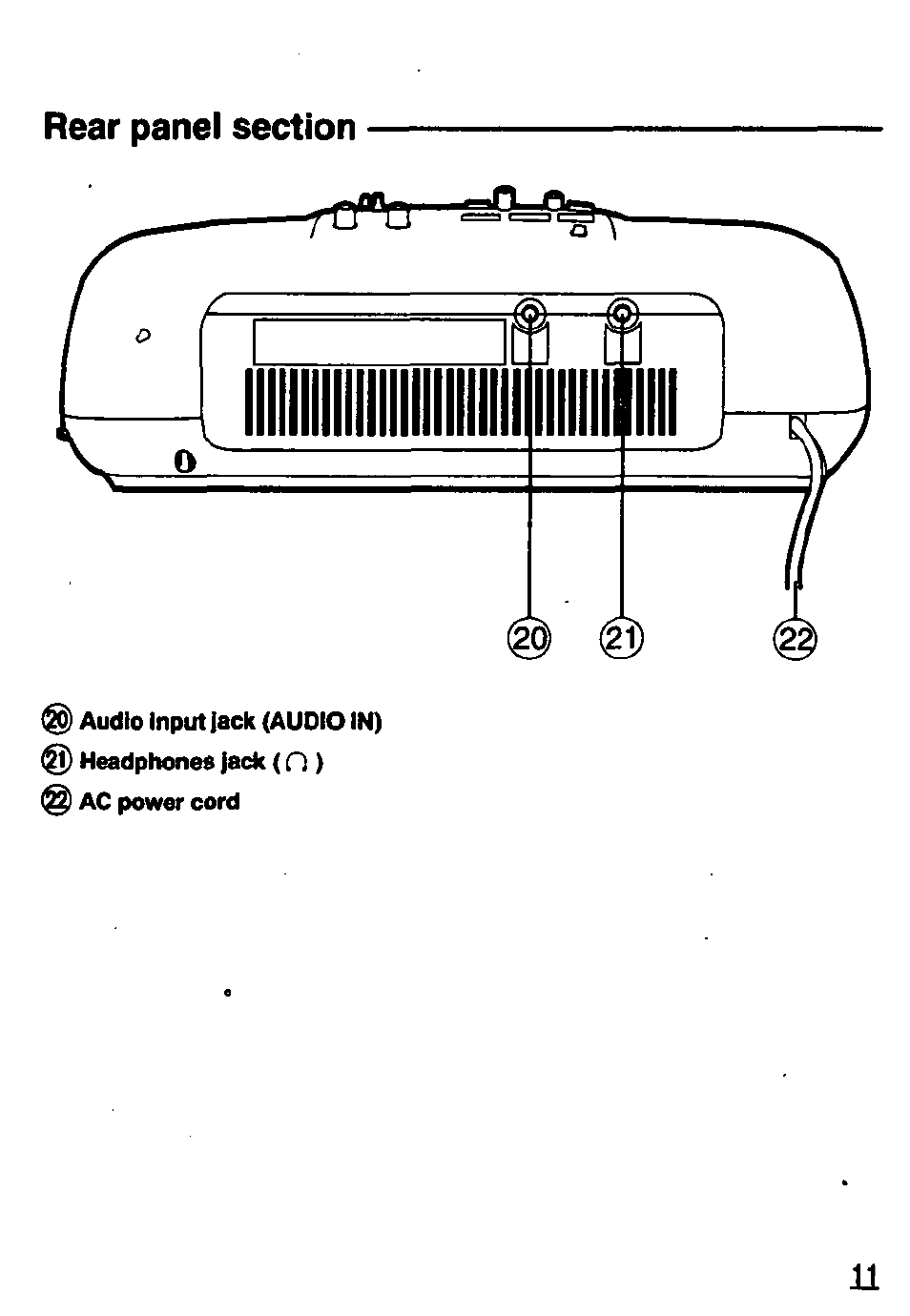 Panasonic RCX230 User Manual | Page 11 / 24