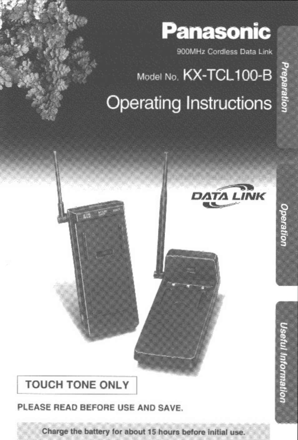 Panasonic DATA LINK KX-TCL100-B User Manual | 32 pages