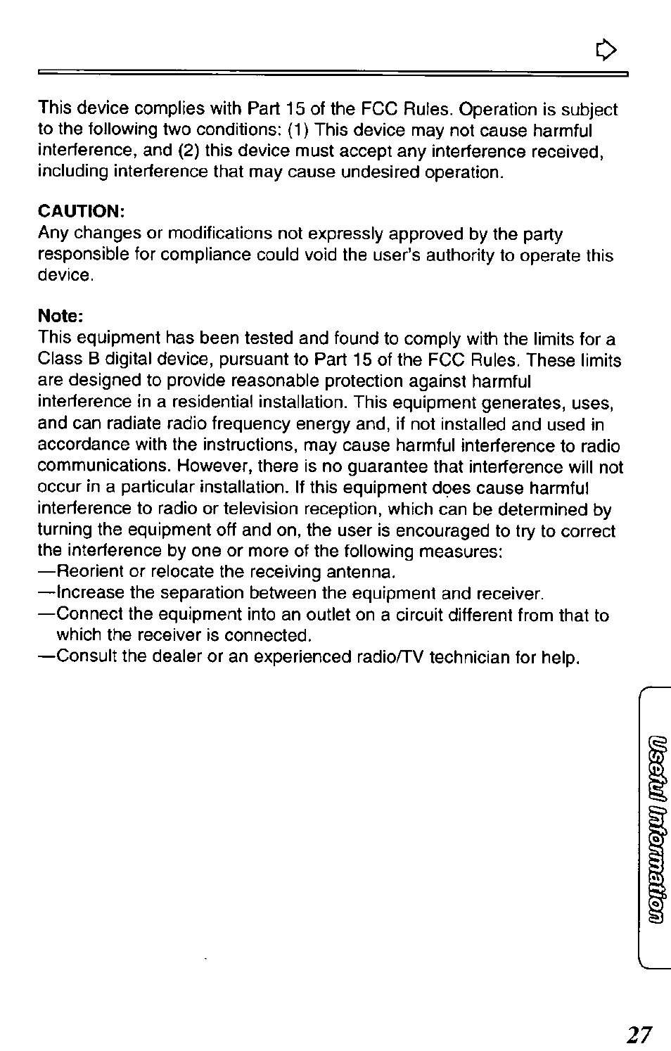 Caution, Note | Panasonic DATA LINK KX-TCL100-B User Manual | Page 27 / 32