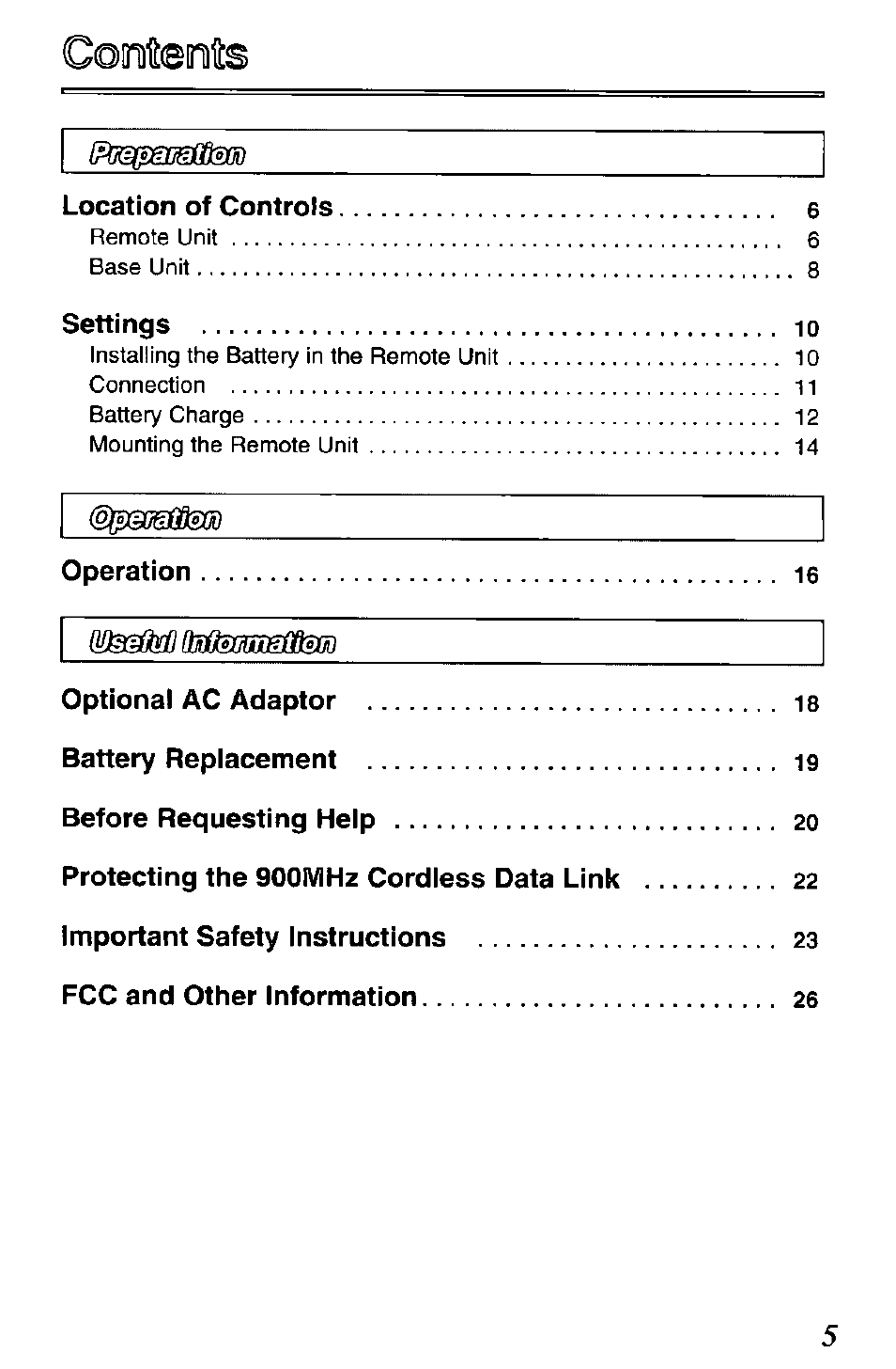 Comiteinilis, Mffsmfssbd | Panasonic DATA LINK KX-TCL100-B User Manual | Page 5 / 32