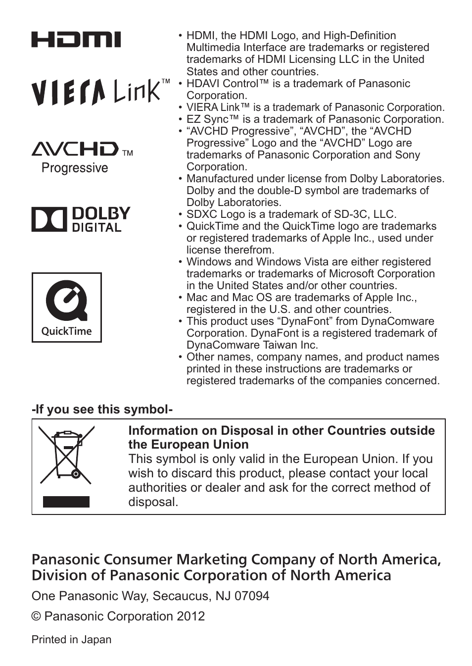 Panasonic DMC-LX7 User Manual | Page 36 / 36